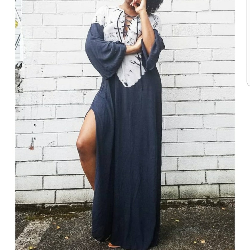 Black Tie Dye Maxi